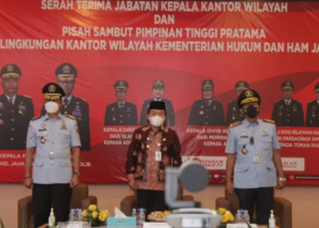 Gubernur Jambi Hadiri Sertijab Kakanwil Kemenkumham