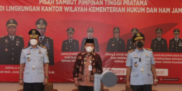 Gubernur Jambi Hadiri Sertijab Kakanwil Kemenkumham