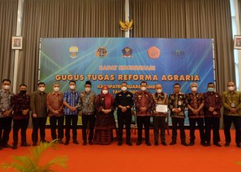 Bupati Muaro Jambi Masnah Busro Buka Rakor Gugus Tugas Reforma Agraria Tahun 2022