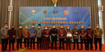 Bupati Muaro Jambi Masnah Busro Buka Rakor Gugus Tugas Reforma Agraria Tahun 2022