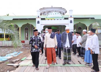 Wabup Tanjab Barat Bersama Tim Safari Ramadhan Kunjungi Desa Pasar Senin