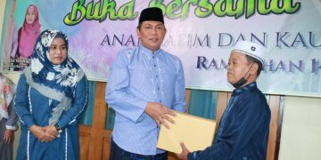 Wabup Hairan Gelar Silaturahmi dan Berikan Santunan