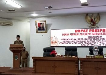 Wabup Bakhtiar Hadiri Rapat Paripurna DPRD Batanghari