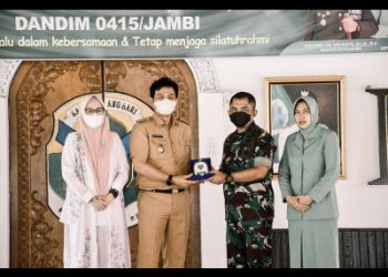 Bupati Batanghari Menerima Kunjungan Kerja Dandim 0415/Jambi