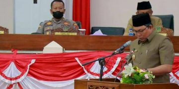 Wabup Tanjab Barat Hadiri Rapat Paripurna Ketiga DPRD