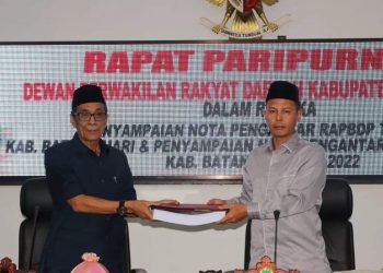 Wabup Bakhtiar Hadiri Paripurna Sampaikan Nota Pengantar RAPBD dan Kata Pengantar RANPERDA