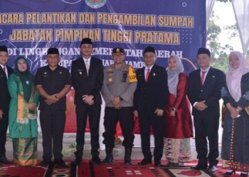 Pj. Bupati Muaro Jambi Lantik dan Mengambil Sumpah Jabatan Pimpinan Tinggi Pratama