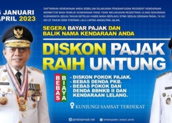 Pemprov Jambi Buka Program Diskon Pajak