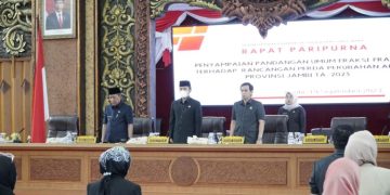 DPRD Jambi Gelar Paripurna Penyampaian Pandangan Fraksi Terhadap Ranperda Perubahan APBD