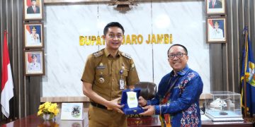 Pj Bupati Bachyuni Audiensi Bersama Kepala Kanwil Dirjen Perbendaharaan Provinsi Jambi