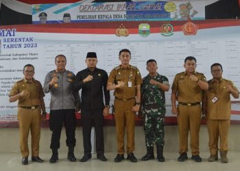 Pj Bupati Bachyuni Hadiri Deklarasi Damai Pilkades Serentak Tahun 2023