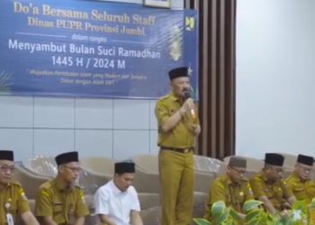 Sambut Bulan Suci Ramadhan, Dinas PUPR Provinsi Jambi Gelar Doa Bersama 