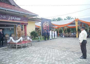 PJ Bupati Muaro Jambi Jadi Inspektur Upacara Peringatan Hari Ulang Tahun HUT Bank Jambi ke-61
