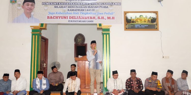PJ Bupati Muaro Jambi Beserta Rombongan Ikuti Safari Ramadhan di Desa Mingkung Jaya