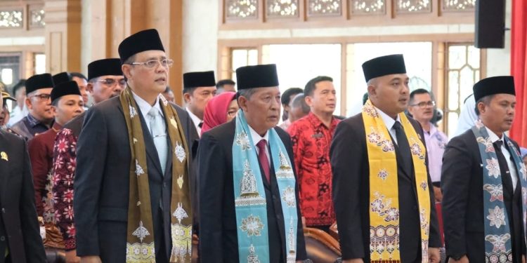 Hadiri Sertijab, Wagub Sani Harap Bupati dan Wakil Bupati Tebo Susun Program Kerja Sesuai dengan Kebutuhan Masyarakat